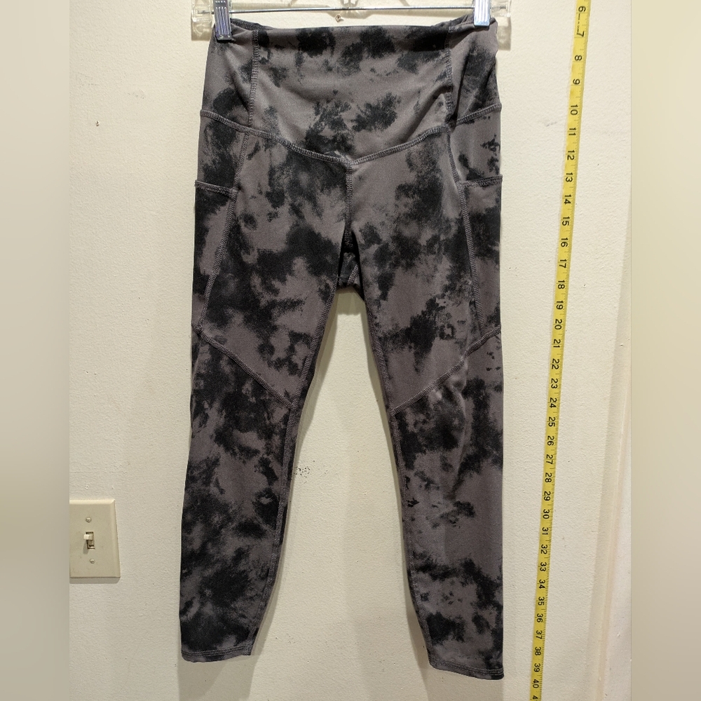 Black Tie-Dye Leggings Size  Medium